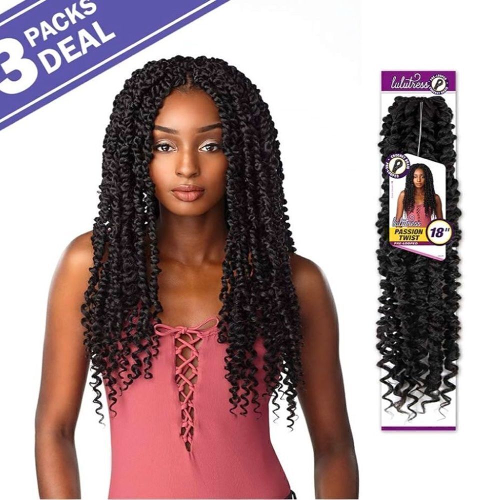 Sensationnel Crochet Braids Lulutress Passion Twist 12" (3-PACK, T1B/30)